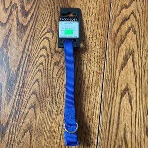 blue adjustable medium dog collar